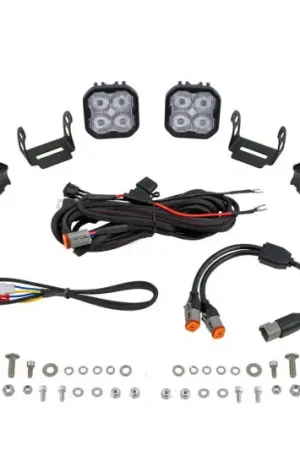 Trending Diode Dynamics SS3 LED Bumper 1 1/4 In Roll Bar Kit Pro - White SAE Fog (Pair)