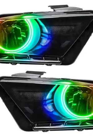 Oracle 10-14 Ford Mustang HL (Non-HID) - ColorSHIFT w/ Simple Controller Popular