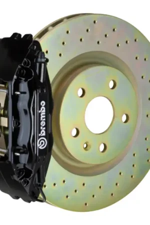 Last Chance Brembo 15-21 WRX (VA) Front GT BBK 4 Piston Cast 326 x30 1pc Rotor Drilled-Black