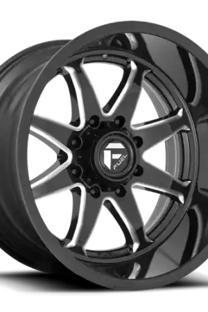 Aluminum Wheels 22X12 Hammer D749 8 On 165.1 Gloss Black Milled 125.2 Bore -44 Offset Fuel Off Road Wheels Holiday Sale