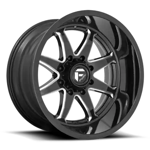 Aluminum Wheels 22X12 Hammer D749 8 On 165.1 Gloss Black Milled 125.2 Bore -44 Offset Fuel Off Road Wheels Holiday Sale