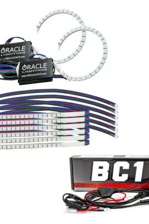 Oracle 18-21 Ford Mustang DRL Upgrade w/ Halo Kit - ColorSHIFT w/ BC1 Controller Last Chance