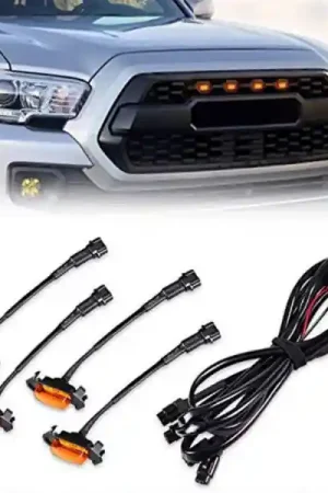 New Release Cali Raised 16-23 Toyota Tacoma Trd Pro Grille Raptor Led Light Kit - W/ Add A Fuse