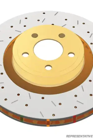 Buy Direct DBA 94-04 Mustang Cobra/Bullitt/Mach1 Rear Drilled & Slotted 4000 Series Rotor