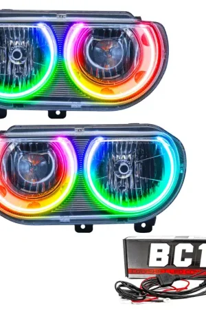 Wholesale Oracle 08-14 Dodge Challenger SMD HL (Non-HID) - ColorSHIFT w/ BC1 Controller