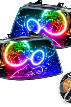 Oracle 03-06 Ford Expedition SMD HL - Black - ColorSHIFT Fresh Stock