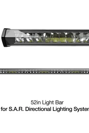 XK Glow White Housing SAR Light Bar - Emergency Search and Rescue Light 52In Free Returns