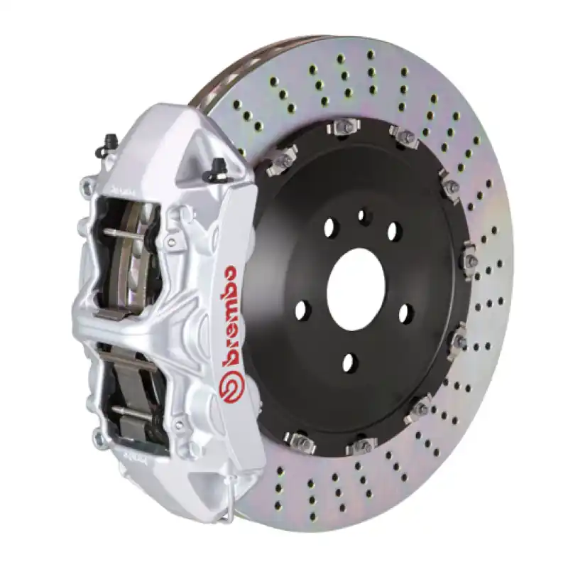 Best Choice Brembo 18+ RS5 Front GT BBK 6 Piston Cast 405x34 2pc Rotor Drilled-Silver