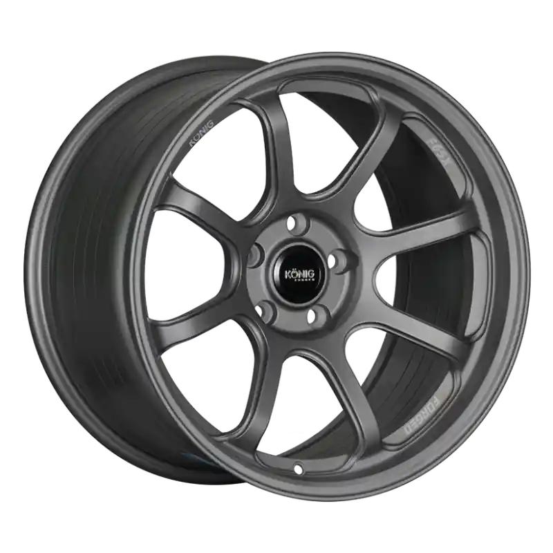 Konig Forged F6SX 18x10.5 5x114.3 ET25 Satin Grey Wheel (Knurled Bead) Same Day Shipping