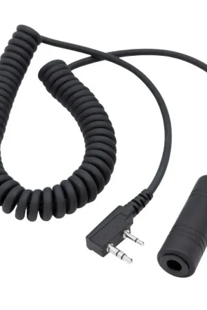 Markdown Rugged Radios OFFROAD Headset / Helmet Coil Cord Cable for Rugged Radios and Kenwood Radios