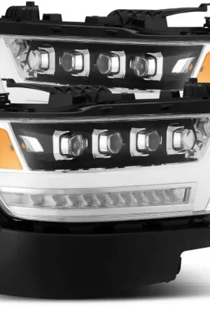 Affordable AlphaRex 19-20 Ram 1500HD NOVA LED Proj Headlights Plank Style Chrome w/Activ Light/Seq Signal/DRL