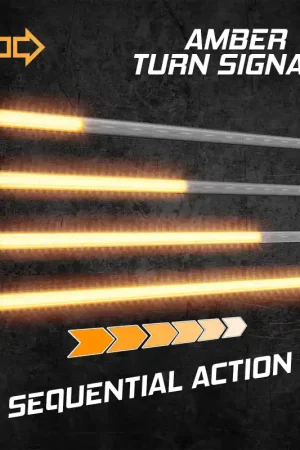 XK Glow 14In Switchback Grill Lights with Start-up Animation & Sequential Turn Signals Express Delivery