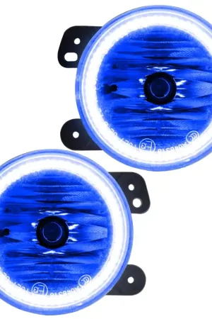 In Demand Oracle Lighting 07-09 Jeep Wrangler JK Pre-Assembled LED Halo Fog Lights -Blue