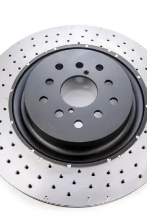 DBA 04-17 Subaru WRX STi Front Cross Drilled/Dimpled 4000 XD Series Rotor Modern