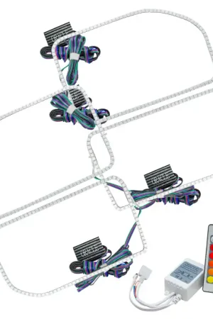 Viral Oracle Ford F250/350 11-16 Halo Kit (Square Ring Design) - w/ Simple Controller