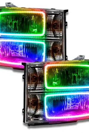 Oracle 07-13 GMC Sierra SMD HL - Square Ring Design - ColorSHIFT w/o Controller Secure Checkout