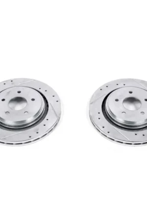 Power Stop 06-09 Cadillac XLR Rear Evolution Drilled & Slotted Rotors - Pair Flash Sale