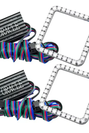 New Release Oracle Ford F-250/350 05-07 LED Fog Halo Kit - ColorSHIFT