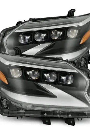 Special Discount AlphaRex 14-19 Lexus GX 460 NOVA LED Projector Headlights Plank Style Black w/Activ Light/Seq Signal