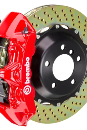 Brembo 92-00 Viper RT-10/GTS Front GT BBK 6 Piston Cast 380x32 2pc Rotor Drilled-Red Fresh Stock
