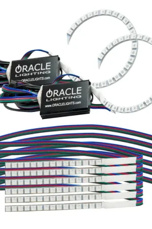 Direct From Factory Oracle 18-21 Ford Mustang DRL Upgrade w/ Halo Kit - ColorSHIFT w/o Controller