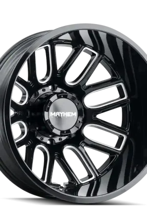 Mayhem 8107D Cogent Dually 20x8.25 / 8x200 BP / -192mm Offset / 142mm Hub Blk w/ Milled Spokes Wheel Best Price