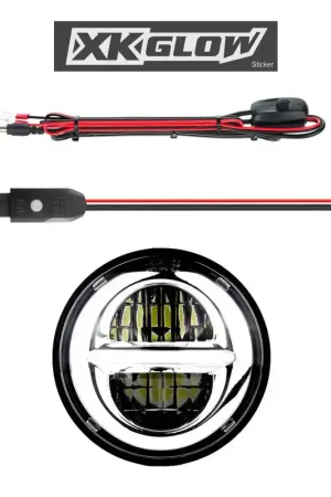 XK Glow Chrome Bezel 5.75in XKchrome LED headlight Place Order