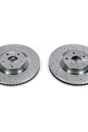 Power Stop 16-17 Lexus GS200t Front Evolution Drilled & Slotted Rotors - Pair Express Delivery