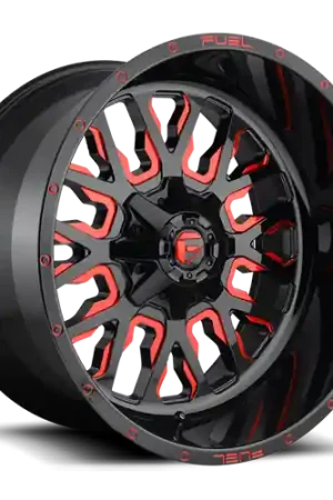 Big Sale Aluminum Wheels 20X9 Stroke D612 6 On 120/6 On 139.7 Gloss Red Milled 78.1 Bore 19 Offset Fuel Off Road Wheels