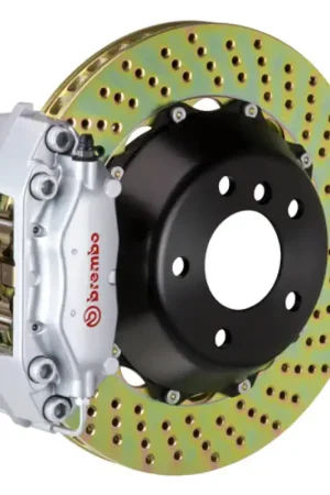 Brembo 22+ GR86 Rear GT BBK 4 Piston Cast 345x28 2pc Rotor Drilled-Silver Time-Limited