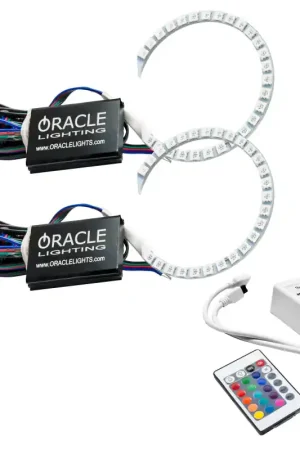 High Quality Oracle 18-21 Ford Mustang LED Headlight Halo Kit - ColorSHIFT w/ Simple Controller