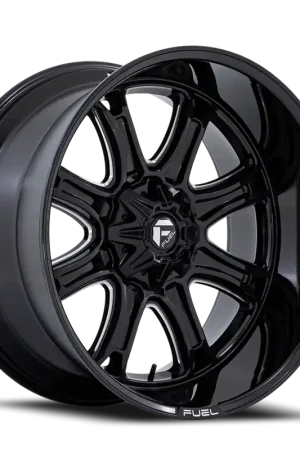Aluminum Wheels 24X12 Darkstar FC853BE 5 On 114.3/5 On 127 Gloss Black/Milled 78.1 Bore -44 Offset Fuel Off Road Wheels Best Seller
