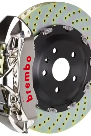 Brembo 19+ Z4/20+ Supra Front GTR BBK 6 Piston Billet 380x34 2pc Rotor Drilled- Nickel Best Seller