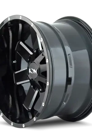 ION Type 141 18x9 / 8x180 BP / 18mm Offset / 124.1mm Hub Gloss Black Milled Wheel New Arrival