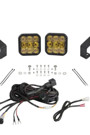 Fresh Stock Diode Dynamics SS5 Bumper LED Pod Light Kit for 2019-Present Ram - Sport Yellow Combo