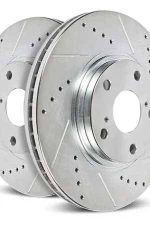 One Day Deal Power Stop 19-21 Subaru Ascent Front Evolution Drilled & Slotted Rotors - Pair