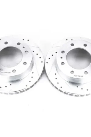 Power Stop 00-05 Cadillac DeVille Front Evolution Drilled & Slotted Rotors - Pair Free Returns