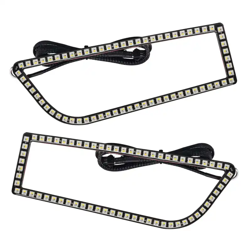 Must Have Oracle 1421 Polaris RZR 900/1000 Turbo Dynamic RGB+A Seq Turn Signal Headlight Halo Kit