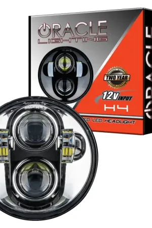 Deal Oracle 5.75in 40W Replacement LED Headlight - Chrome