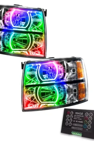 Grab Now Oracle 07-13 Chevrolet Silverado SMD HL - Square Style - ColorSHIFT w/ 2.0 Controller