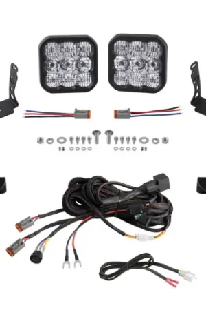 Diode Dynamics 21-22 Ford F-150 SS5 Bumper LED Pod Light Kit - Pro White Combo Free Delivery