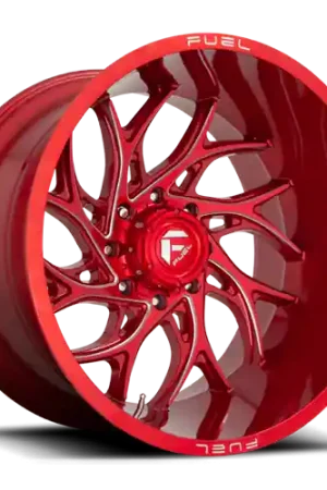 Express Delivery Aluminum Wheels 24X14 Runner D742 8 On 180 Candy Red Milled 124.3 Bore -75 Offset Fuel Off Road Wheels