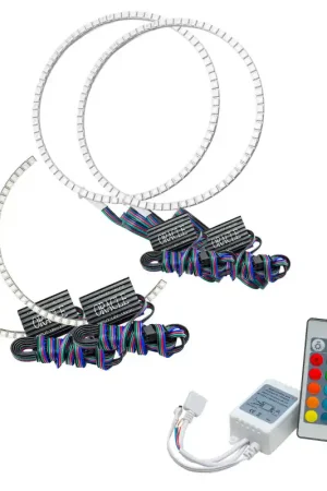 Shop Now Oracle Toyota Tundra 14-17 Dual Halo Kit - ColorSHIFT w/ Simple Controller