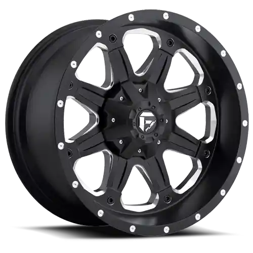 Place Order Aluminum Wheels 17X9 Boost D534 6 On 135/6 On 139.7 Black Milled 106.4 Bore -12 Offset Multi Spoke Fuel Off Road Wheels