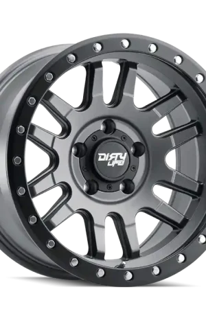 Dirty Life 9309 Canyon Pro 17x9/5x127 BP/-12mm Offset/71.5mm Hub Satin Graphite Wheel - Beadlock Handmade