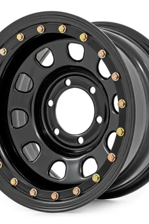 Low Price Steel Simulated Bead Lock Wheel | Black | 17x9 | 5x5 | 3.30 Bore | -12