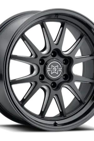 Premium Method Raised MR802 20x10 / 5x5 BP / -18mm Offset / 71.5mm Bore - Double Black Milled Wheel