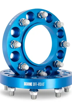 Free Shipping Borne Off-Road Wheel Spacers 8x180 124.1 45 M14 Blue