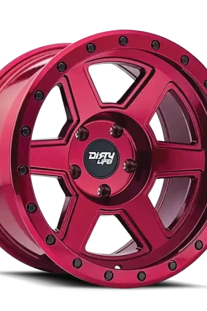 Trusted Brand Dirty Life Compound 9315 20x10 / 8x170 BP / -25mm Offset / 125.2mm Hub Crimson Candy Red Wheel