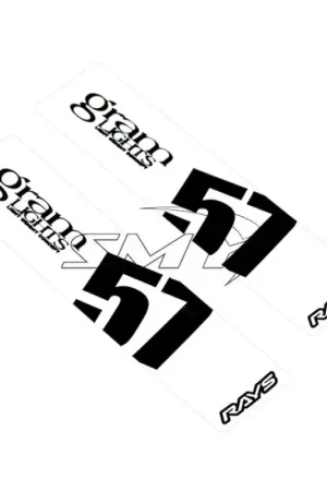 Gram Lights 57DR/57CR Spoke Sticker White (2 PCS) Save Now
